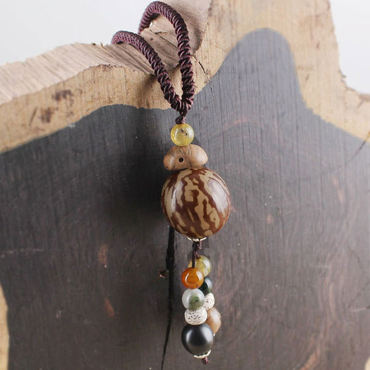 Halskette mit Buddha Stonesn, Bodhi-Samen, Lotus, Weisheit, Harmonie - image 6
