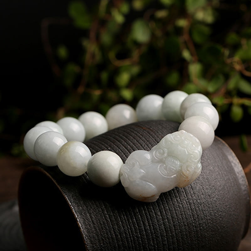 Buddha Stones Fengshui Reichtum Wohlstand Jade PiXiu Glücksarmband - image 1