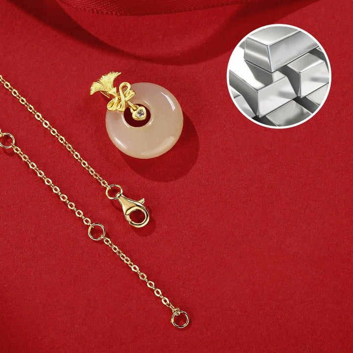 Buddha Stones Halsketten-Anhänger aus 925er-Sterlingsilber, natürlicher Hetian-Jade, Nelke, Blume, Wohlstand - image 2