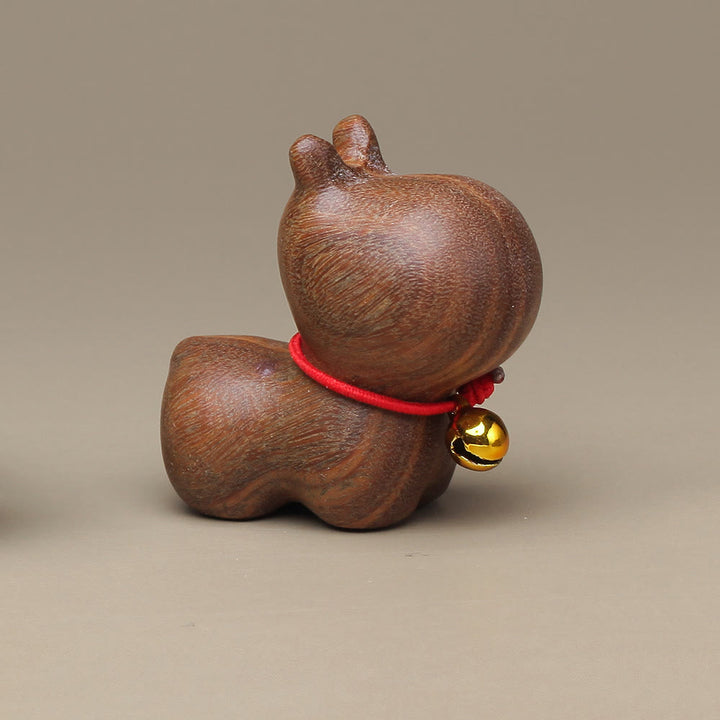 Buddha Stones, grünes Sandelholz, kleines Blatt, rotes Sandelholz, süße Katzentiere, beruhigende Friedensdekoration - Grünes Sandelholz-Nilpferd - image 23