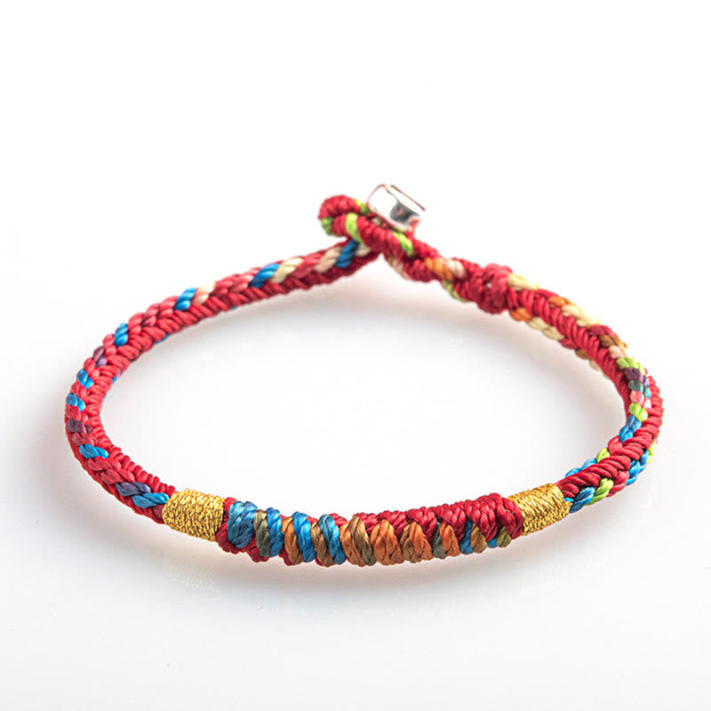 Mehrfarbiges Armband mit Buddha Stonesn „Mögest du im kommenden Jahr sicher und glücklich sein“. - image 11
