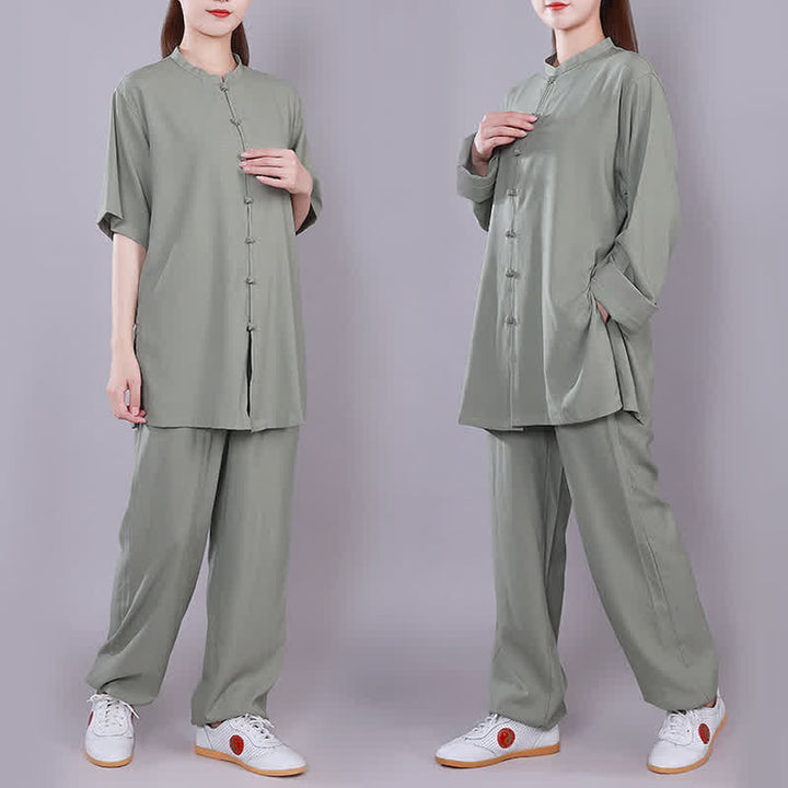 Tai Chi Qigong Meditation Gebet Spirituelle Zen Praxis Unisex Baumwoll-Leinen-Kleidungsset - image 18