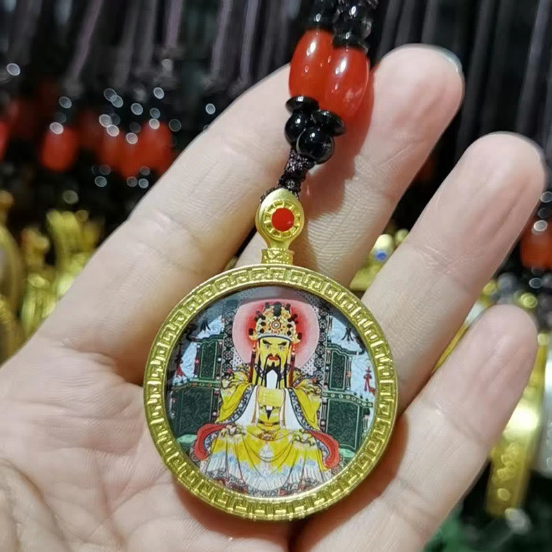 Buddha Stones Tibetischer Buddha Om Mani Padme Hum Kwan Yin Avalokitesvara Serenity Halskette Anhänger
