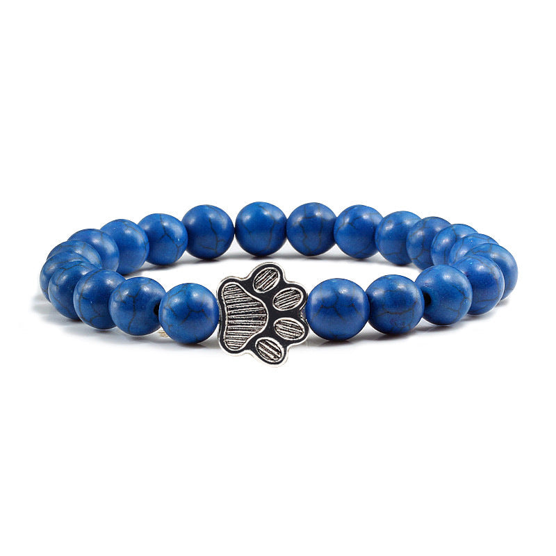 Buddha Stones „Rette einen Hund“-Steinarmband - Dunkelblaue Perlen - image 11