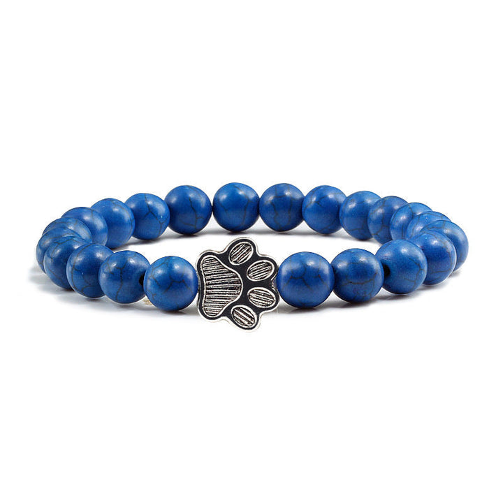 Buddha Stones „Rette einen Hund“-Steinarmband - Dunkelblaue Perlen - image 11
