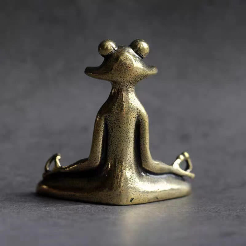Buddha Stones Mini kleiner Frosch, Schildkröte, Koi-Fisch, Schnecke, Krabbe, Kupfer, Reichtum, Heimdekoration - image 6