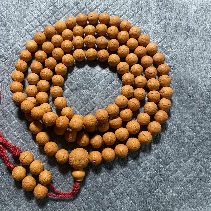 Buddha Stones 108 Mala Perlen Nepal Bodhi Samen Glück Reichtum Quastenarmband