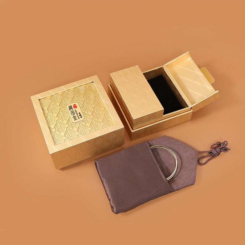 Retro-Schmuckaufbewahrungsbox mit Federmuster, Geschenkbox - image 8