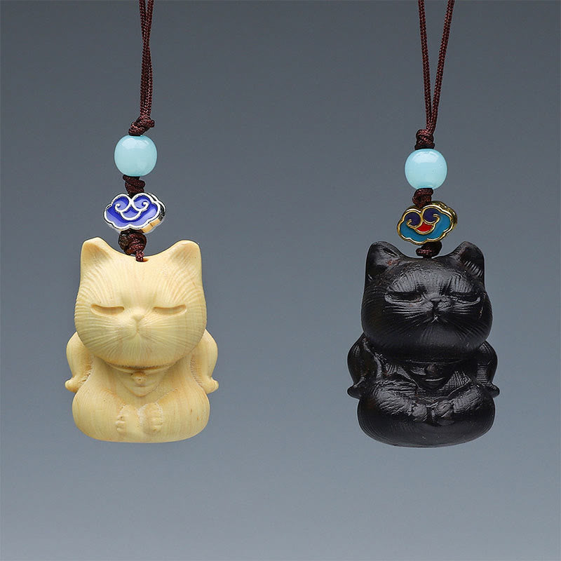 Buddha Stones Thuja Sutchuenensis Grünes Sandelholz Buchsbaum Mini Niedliches Tier Kaninchen Katze Hirsch Wal Wohlstand Telefon Hängende Dekorationen - image 14