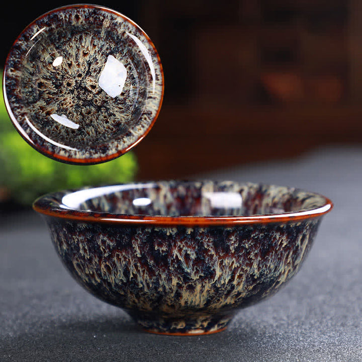 Buddha Stones Bunte Keramik-Teetasse Home Office Teetassen