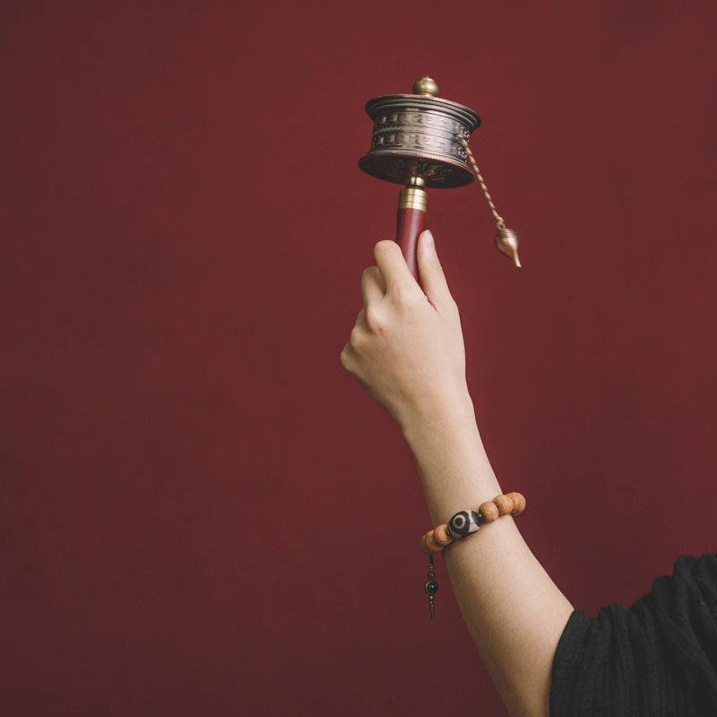 Buddha Stones Tibetisches Bodhi-Samen-Dzi-Perlen-Friedens-Charm-Armband (Mala) - image 5