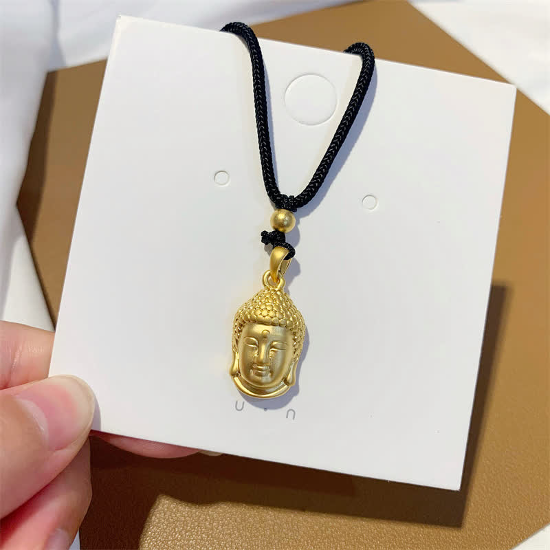 Gold Buddha Kupfer Reichtum Halskette Anhänger - image 6