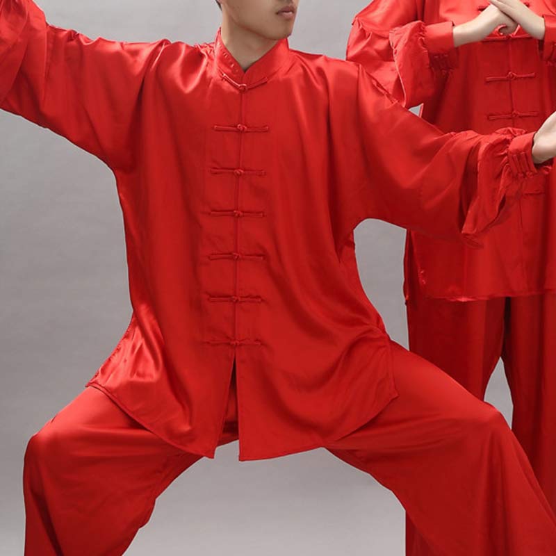 Buddha Stones, einfaches Muster, Meditation, Gebet, spirituell, Zen, Tai Chi, Qigong, Praxis, Unisex-Kleidungsset - Rot - 2XL- Passend für US/ UK/AU/ EU- XL - image 22