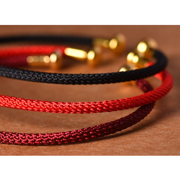 Buddha Stones, schlichtes Design, handgefertigtes Glücksgeflecht-Manschettenarmband - image 14