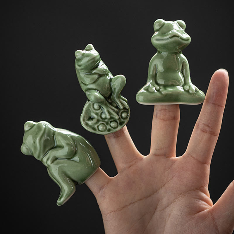 Buddha Stones, Mini, klein, Meditation, Lotus, ruhender Frosch, Keramik, Reichtum, Glück, Zuhause, Tee, Haustier, Figur, Dekoration - image 15