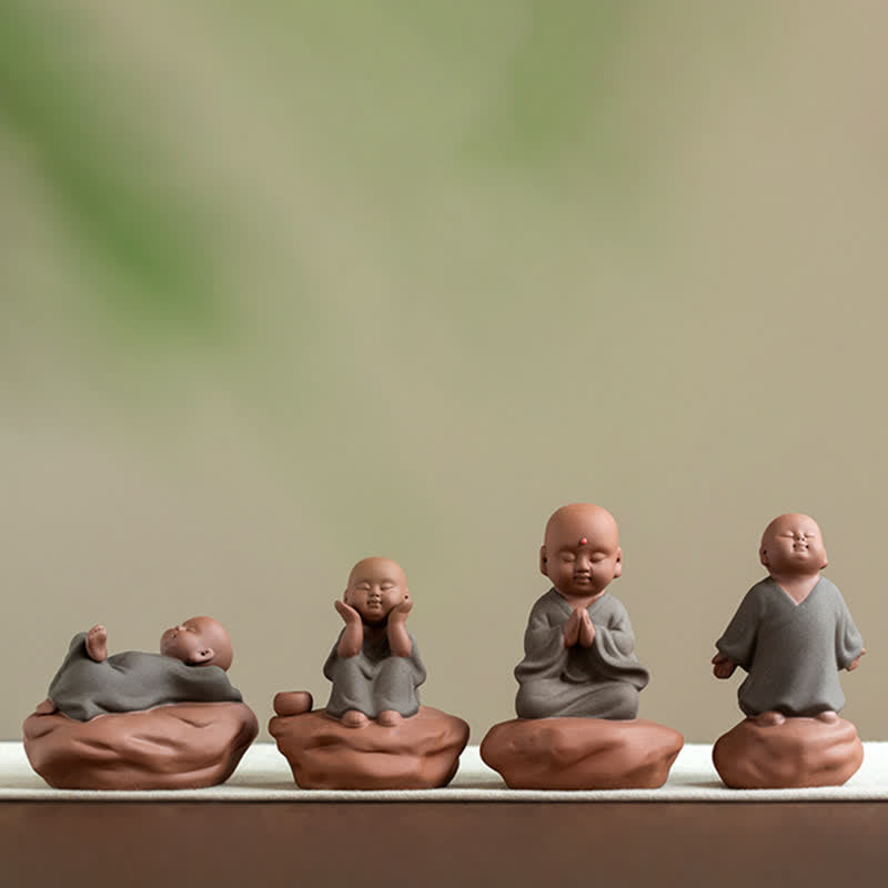Schwarze Pfirsichholz-Buddha-Blumen-Calm-Cure-Dekorationen - image 18