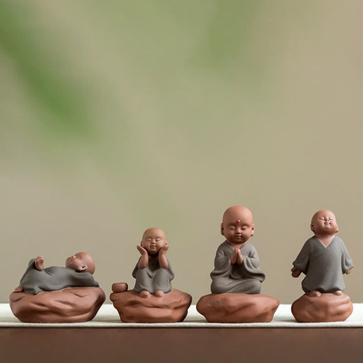 Schwarze Pfirsichholz-Buddha-Blumen-Calm-Cure-Dekorationen - image 18