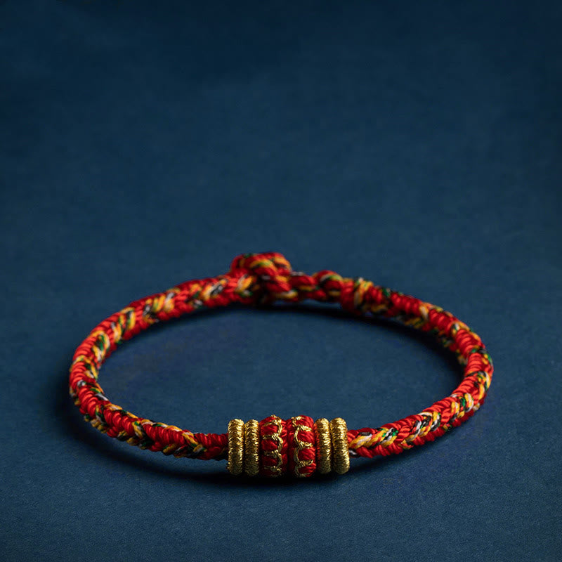 Handgefertigtes Armband aus geflochtenen Buddha Stones aus Tibet – Symbol für Glück und Stärke - image 0