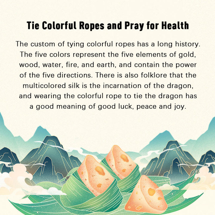 Armband mit Buddha Stonesn, 925er-Sterlingsilber, Drachenboot-Festival, Zongzi-Muster, Glück, handgefertigt, mehrfarbiges Seil, für Kinder und Erwachsene - image 5