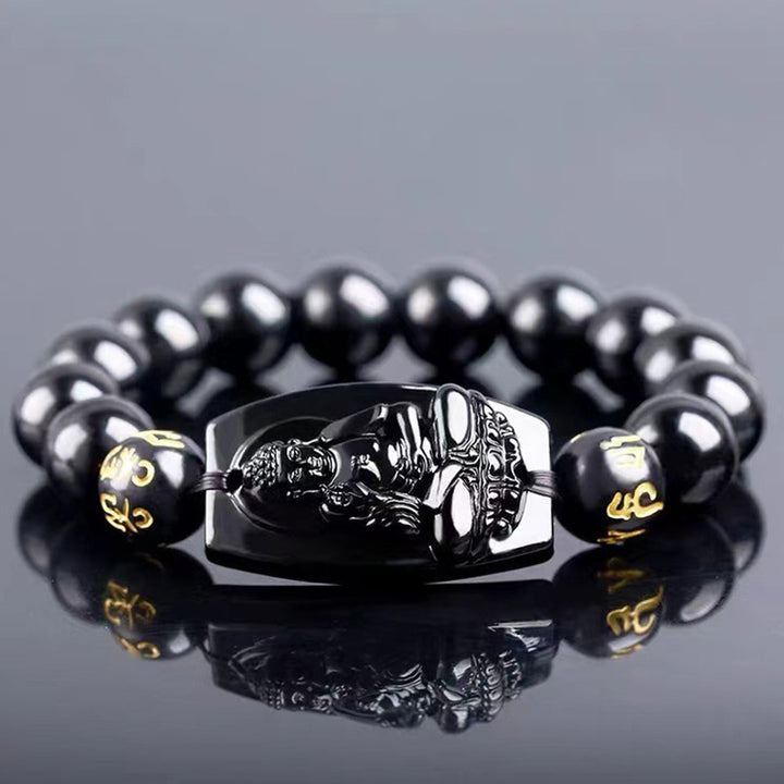Buddha Stones Chinesisches Sternzeichen-Obsidian-Schutzarmband - image 8