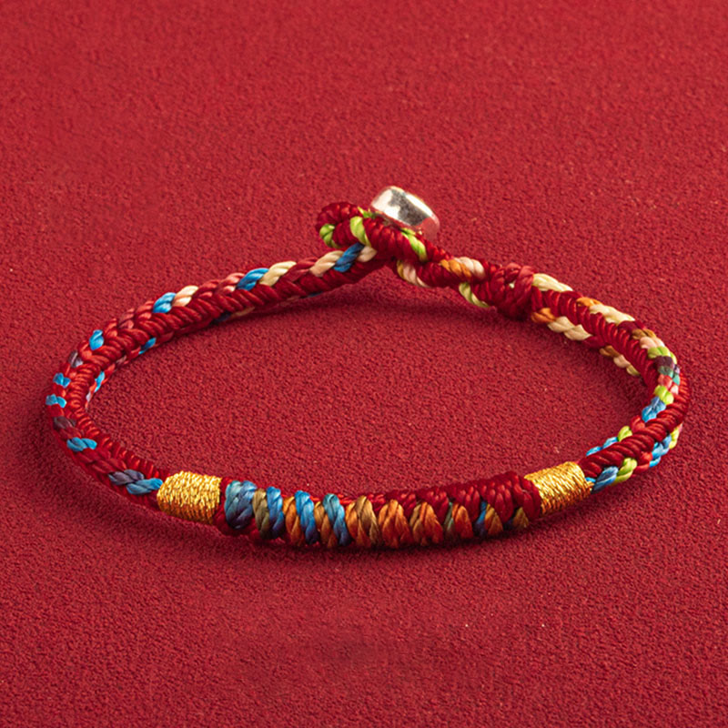 Mehrfarbiges Armband mit Buddha Stonesn „Mögest du im kommenden Jahr sicher und glücklich sein“. - image 9