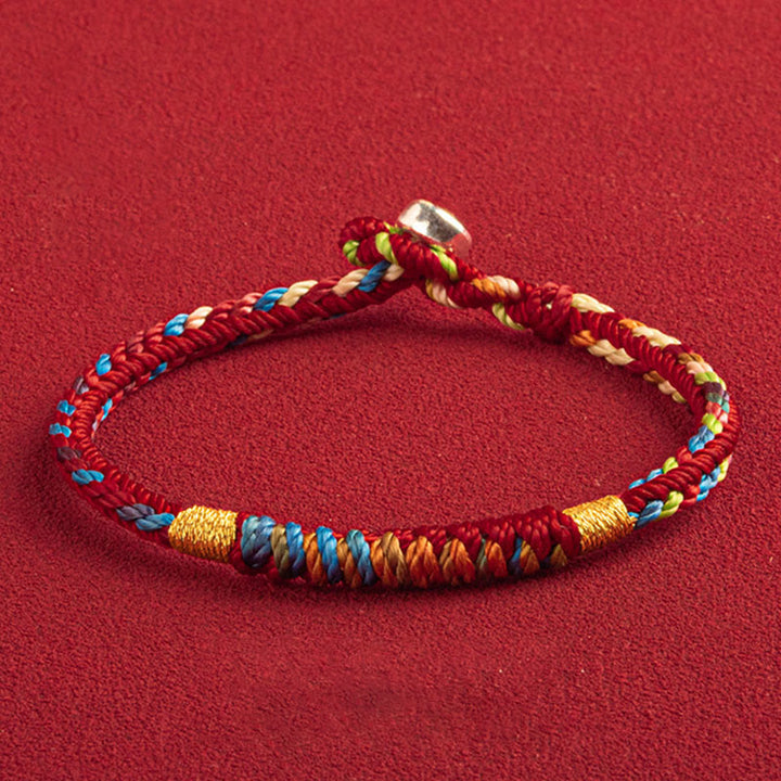Mehrfarbiges Armband mit Buddha Stonesn „Mögest du im kommenden Jahr sicher und glücklich sein“. - image 9