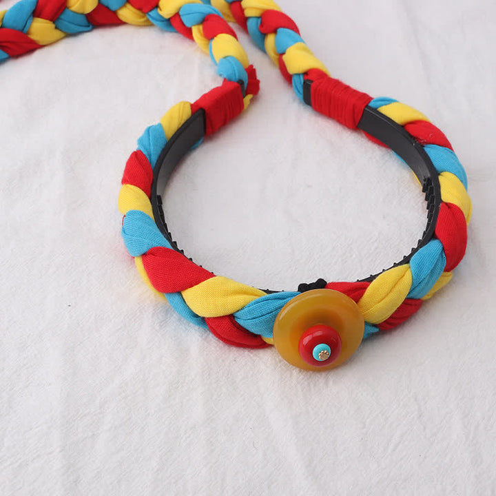 Tibetische bunte Quastenperlen Haarschmuck Haarschmuck - image 15