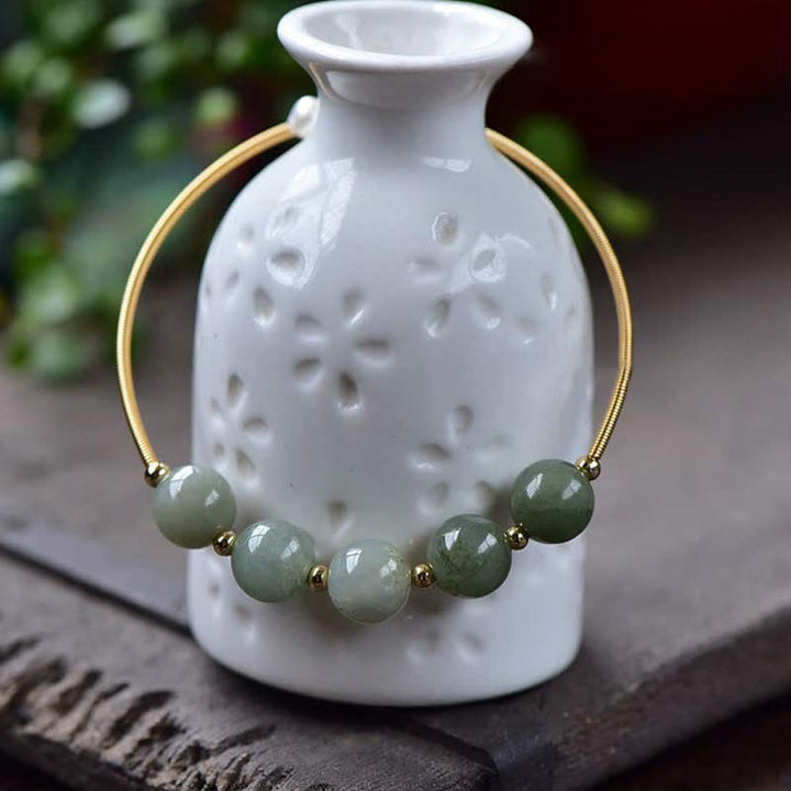 Buddha Stones Jade Fülle Glück Segen Armband Armreif