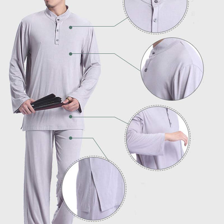 Buddha Stones, Meditation, Gebet, spirituell, Zen, Tai Chi, Praxis, Yoga, Kleidung, Herren-Set - image 9