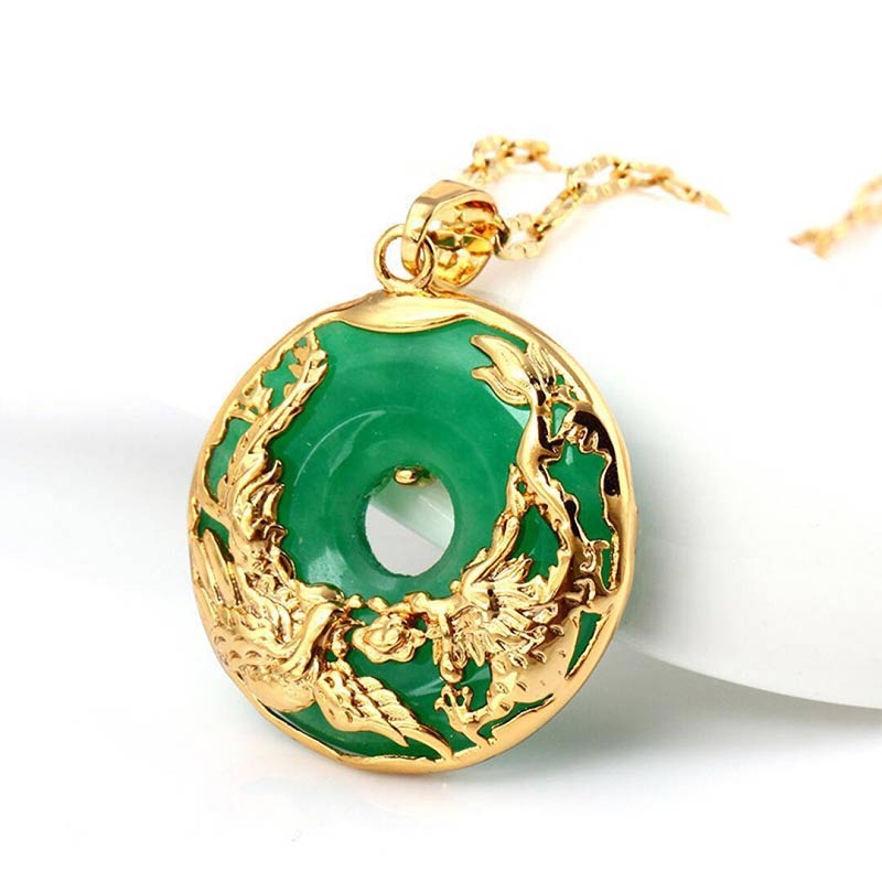 Halskette mit Buddha Stonesn, natürlicher Jade, Wohlstand - image 0