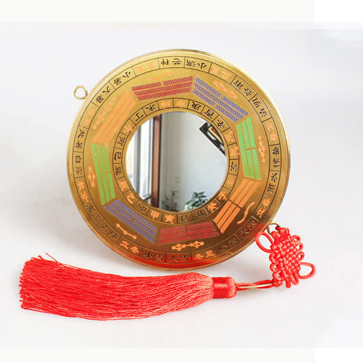 Feng Shui Bagua Karte Kupfermünze Chinesische Knotenbalance Energiekarte - 16 cm - Bagua-Karte für vier Jahreszeiten - Konkavspiegel - image 10