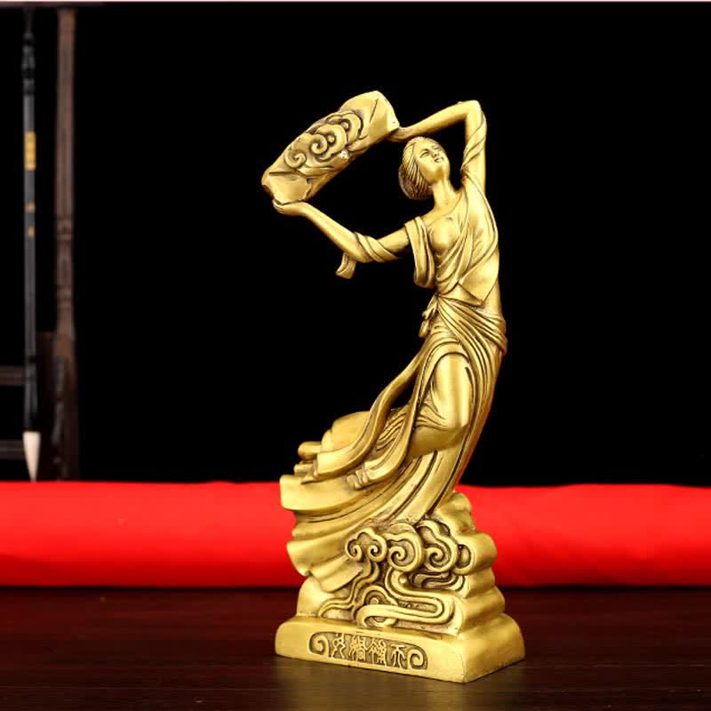 Bodhisattva Nuwa Mends The Sky Schutz Kupferstatue Dekoration - image 1