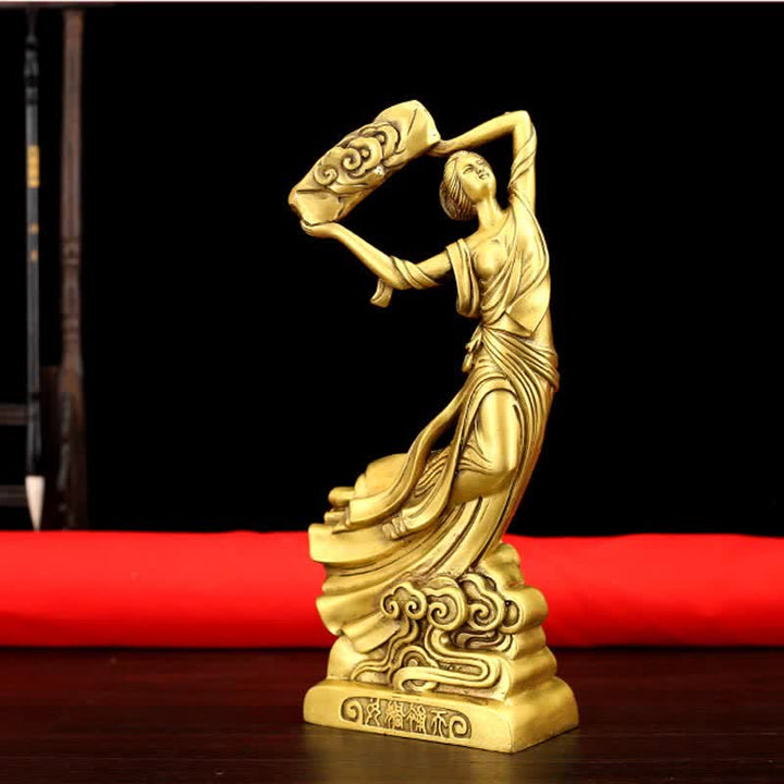 Bodhisattva Nuwa Mends The Sky Schutz Kupferstatue Dekoration - image 1