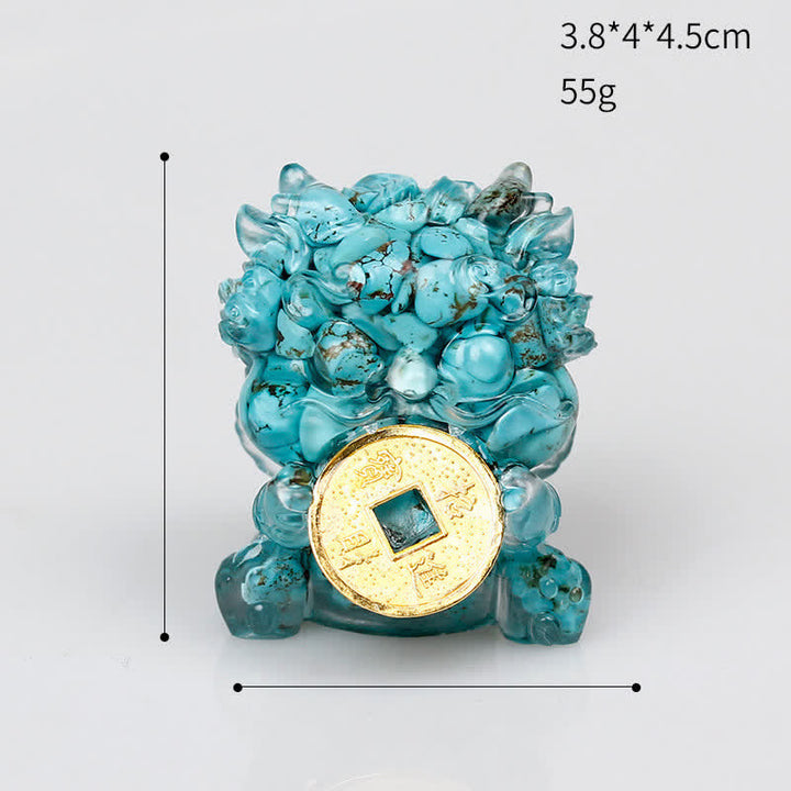 Buddha Stones, handgefertigt, niedlich, PiXiu, Goldmünze, Kristall, Fengshui, Energie, Reichtum, Glück, Heimdekoration - image 24