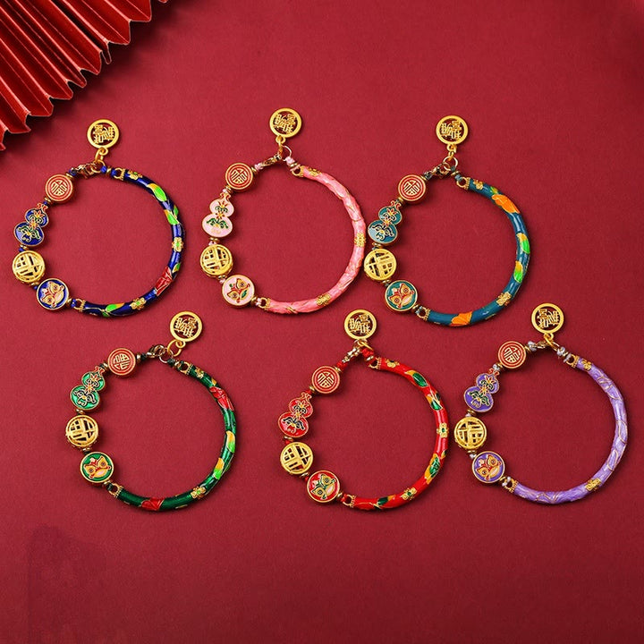 Buddha Stones Tibetisches Kalebassen-Armband mit Löwenmotiv – Symbol für Glück und Wohlstand - image 2