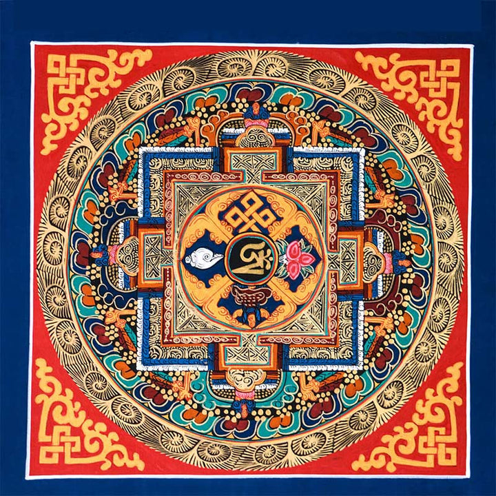 Tibetisches handgefertigtes Thangka-Gemälde, Segens-Thangka-Blindbox, zufälliges Farbmuster