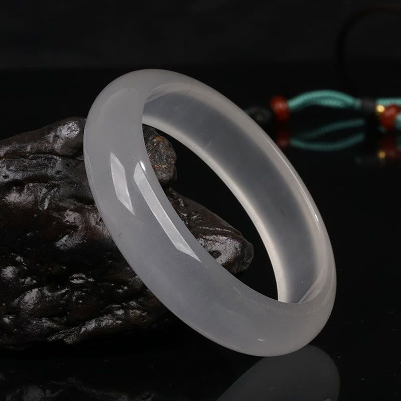 Buddha Stones Natürliche durchscheinende goldene Seide Jade Reichtum Glück Armband Armreif - image 9