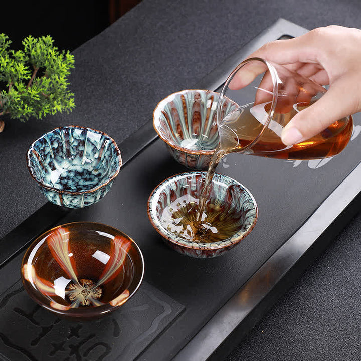 Buddha Stones Bunte Keramik-Teetasse Home Office Teetassen