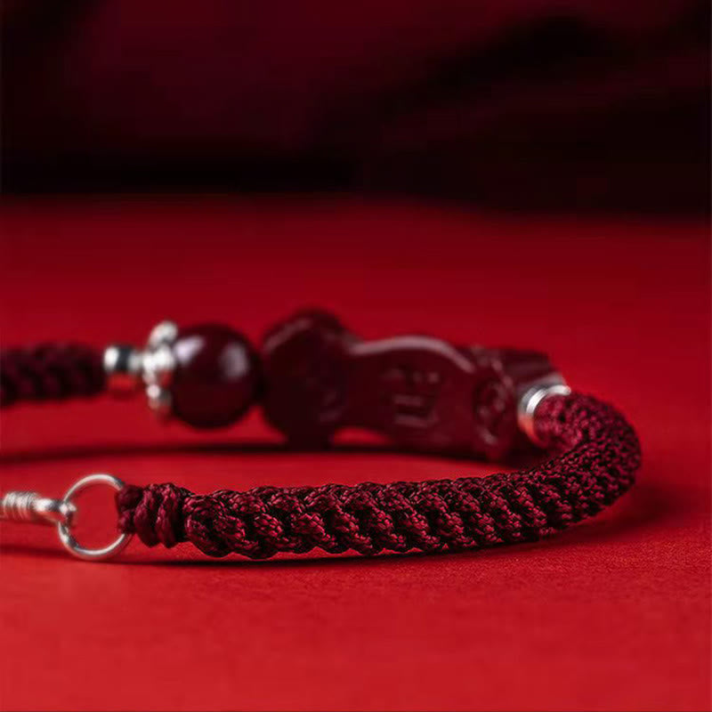 Buddha Stones Handgefertigtes PiXiu Cinnabar Wealth Luck geflochtenes Armband - image 10