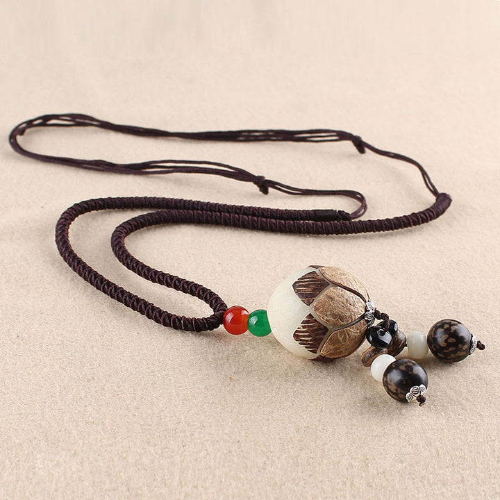 Halskette mit Buddha Stonesn, Bodhi-Samen, Lotus, Weisheit, Harmonie - Lotus-Bodhi-Samen - image 14