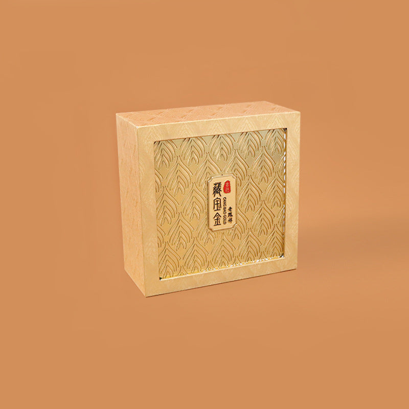 Retro-Schmuckaufbewahrungsbox mit Federmuster, Geschenkbox - image 10