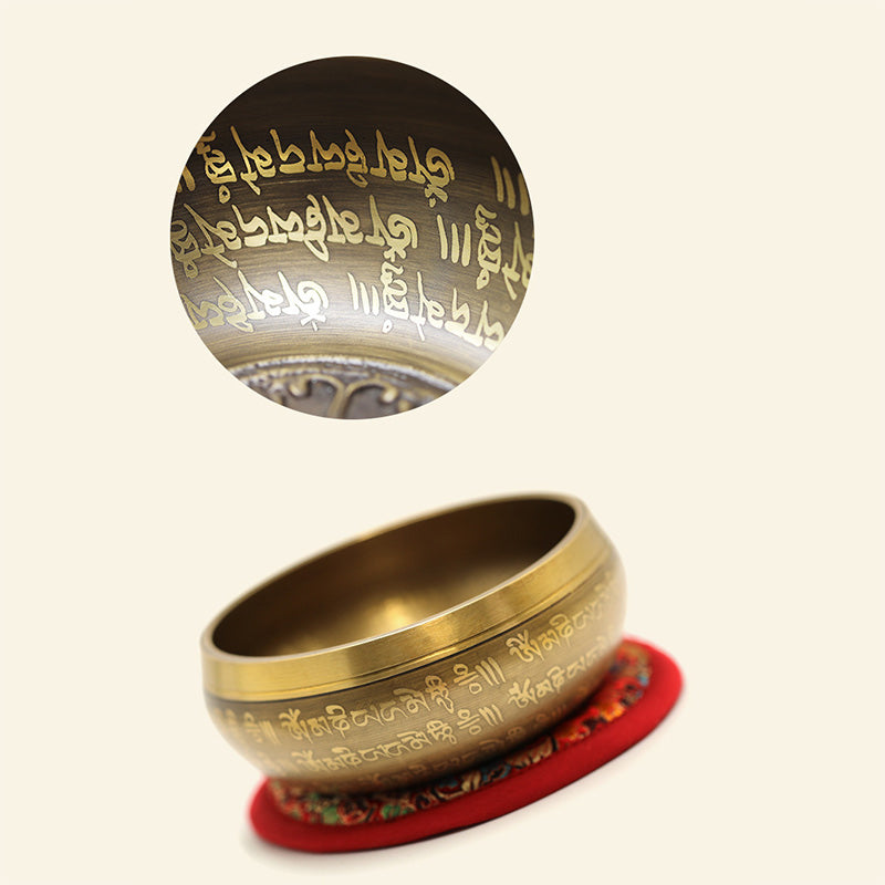 Tibetische Klangschale von Buddha Stones, handgefertigt für Yoga, Achtsamkeit und Meditation. Klangschalen-Set - image 6