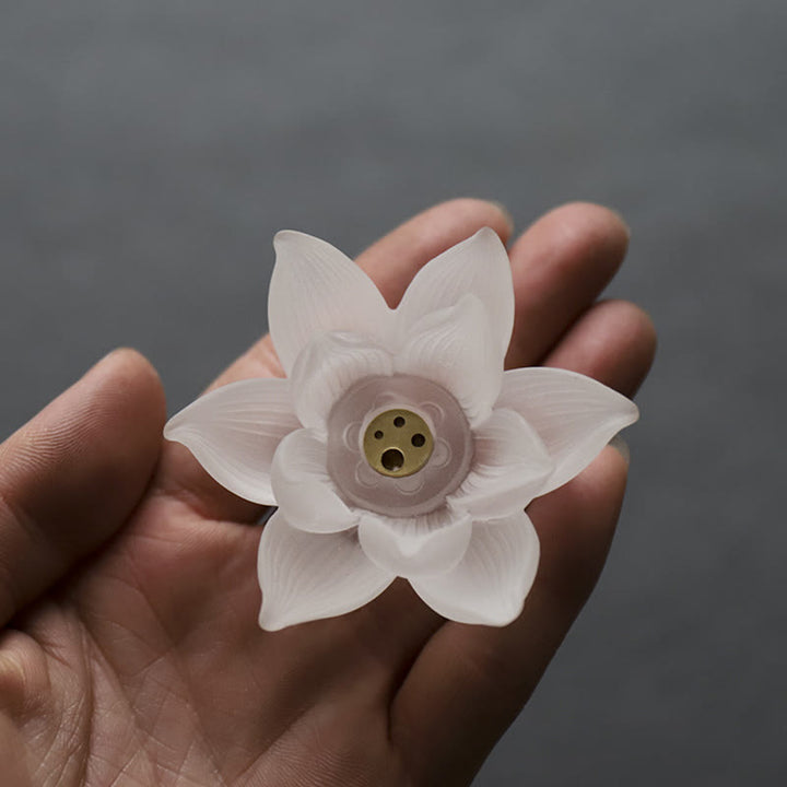 Mini Lotus Liuli Crystal Healing Meditation Stick Weihrauchbrenner - image 6