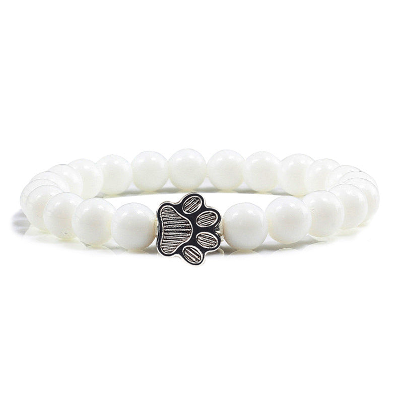 Buddha Stones „Rette einen Hund“-Steinarmband - Weißer Stein - image 15