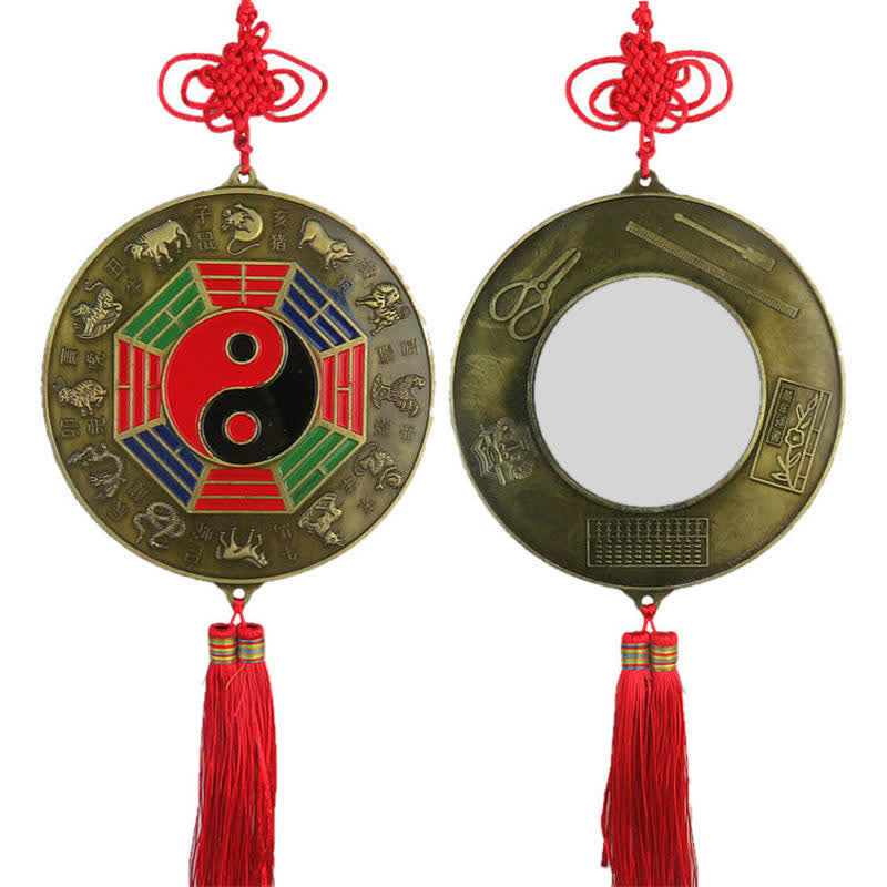 Feng Shui Bagua Karte Chinesischer Knotenharmonie-Energiekartenspiegel - 14 cm runde Bagua-Karte - image 9
