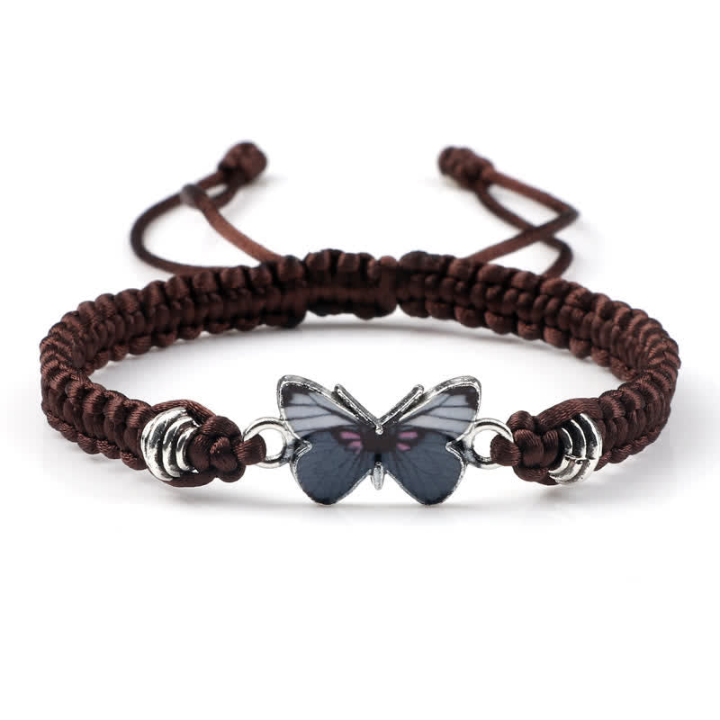 Buddha Stones Butterfly Freedom Love String Charm-Armband
