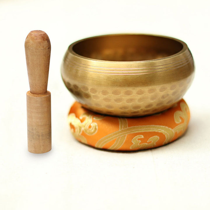 Tibetische Klangschale von Buddha Stones, handgefertigt, für Entspannung und Achtsamkeitsmeditation. Klangschalen-Set - image 10