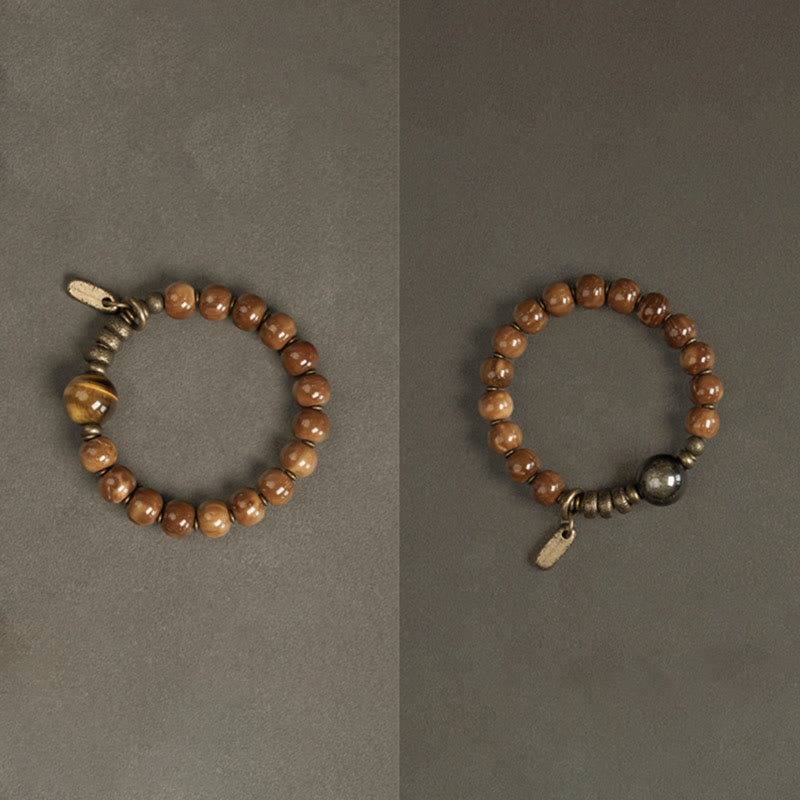 Buddha Stones, Kuka-Samen, Tigerauge, Goldglanz, Obsidian, Messing, Kupfer – Armband für Reichtum und Glück - image 14