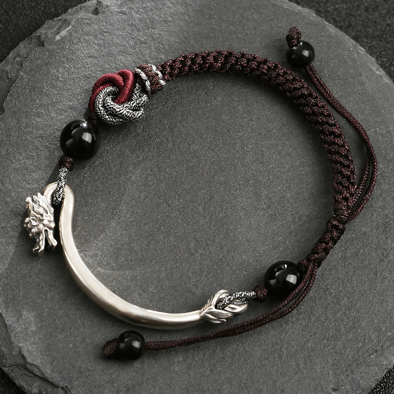 Handgefertigtes geflochtenes Armband aus 925er-Sterlingsilber mit Buddha Stonesn - image 2