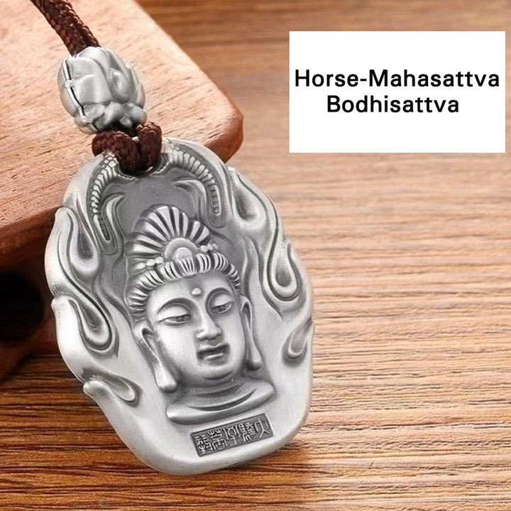 Buddha Stones, chinesisches Sternzeichen, Natal Buddha, Om Mani Padme Hum, Lotus, Mitgefühl, Halsketten-Anhänger - Pferd-Mahasattva Bodhisattva - image 15